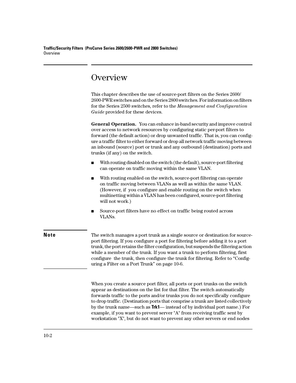 Overview, Overview -2 | HP 2600 Series User Manual | Page 270 / 306