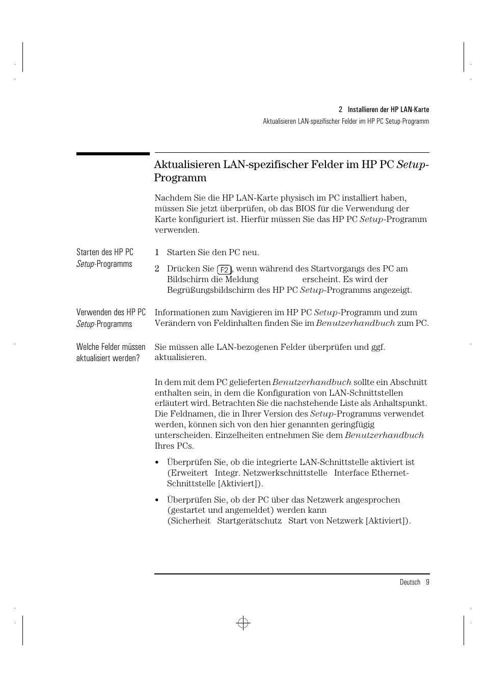 HP 10BT NightDIRECTOR/100 User Manual | Page 39 / 121