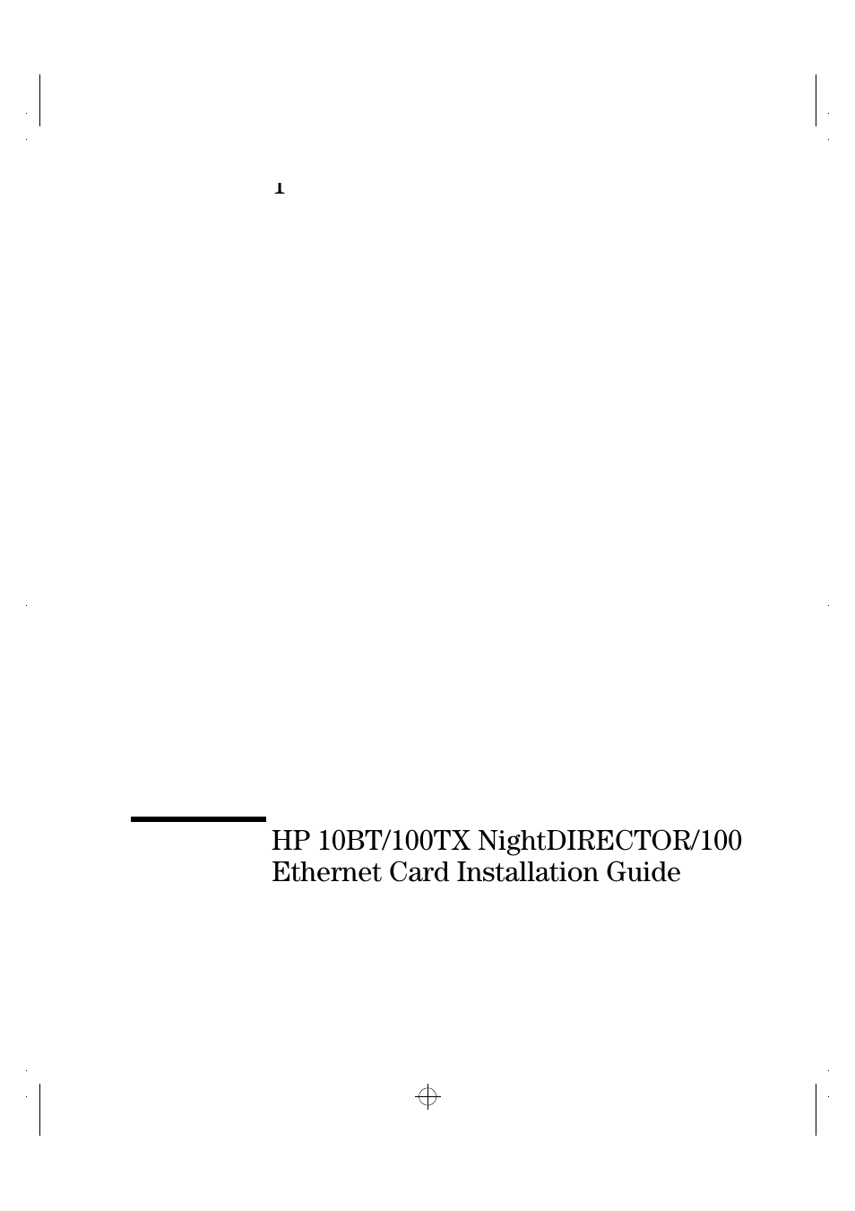 HP 10BT NightDIRECTOR/100 User Manual | Page 5 / 121