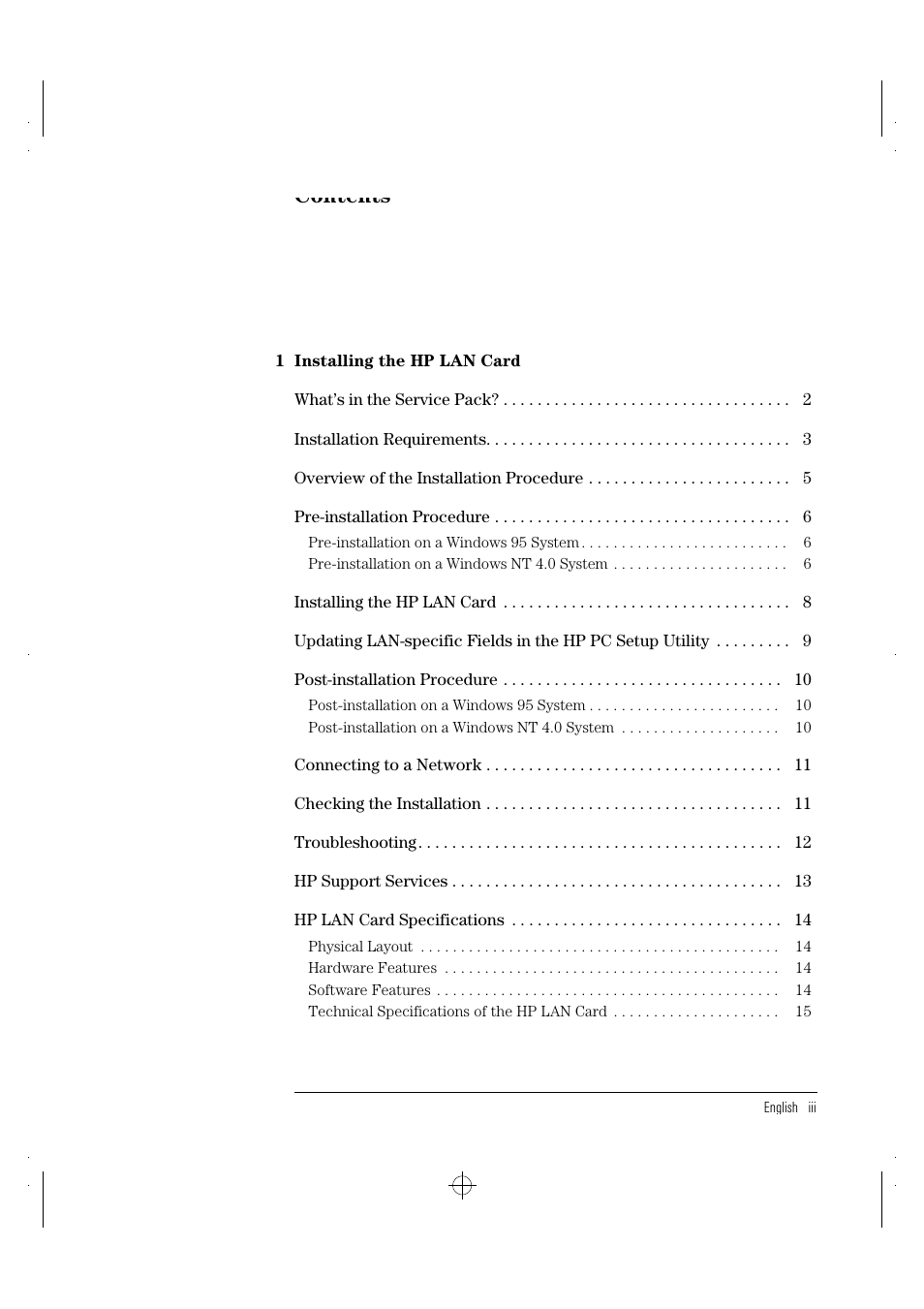 HP 10BT NightDIRECTOR/100 User Manual | Page 7 / 121