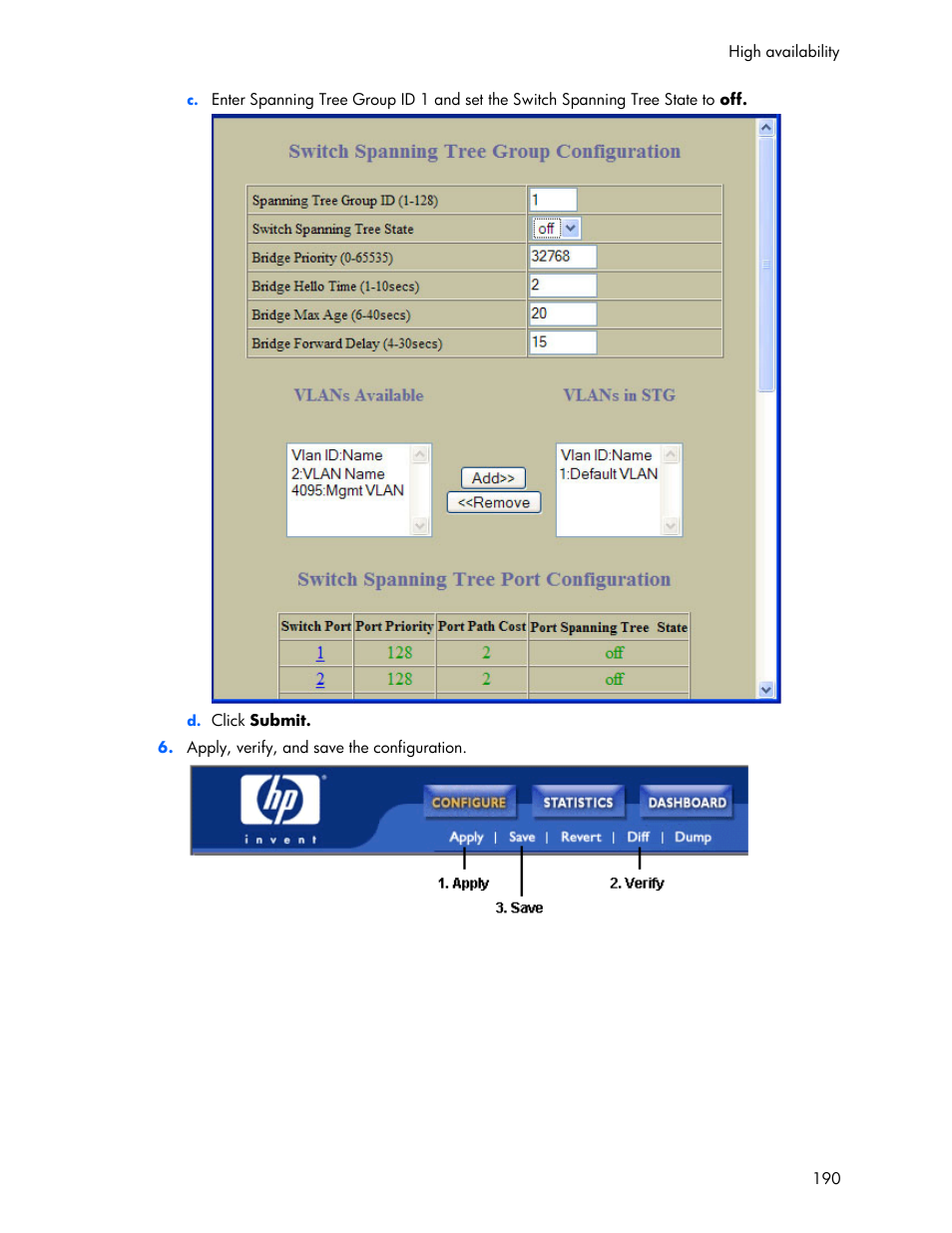 HP 445946-001 User Manual | Page 190 / 198