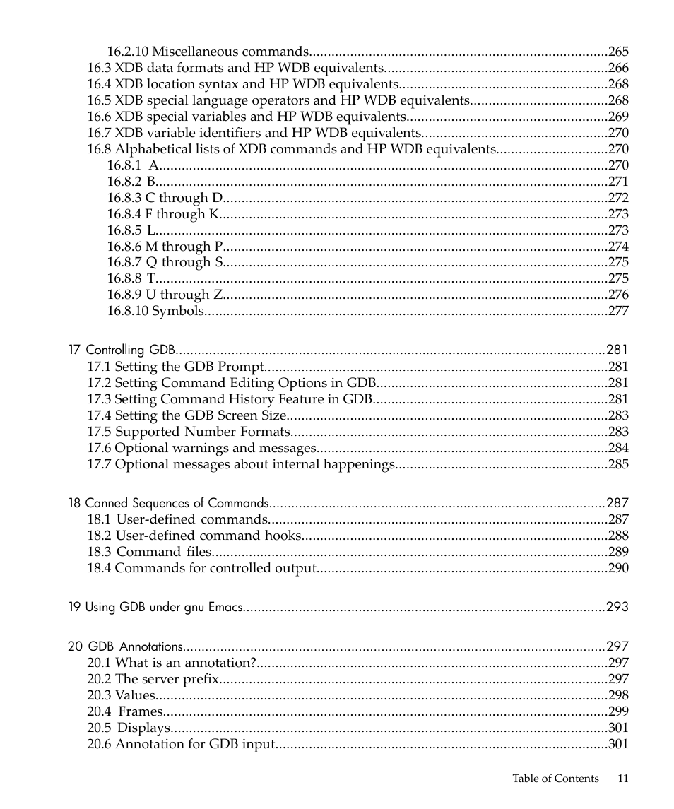 HP gnu source-level debugger 5992-4701 User Manual | Page 11 / 369