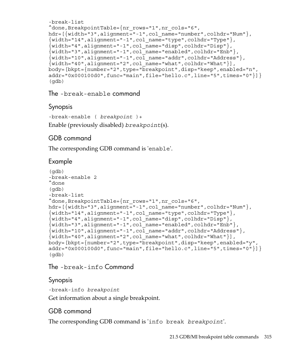 HP gnu source-level debugger 5992-4701 User Manual | Page 315 / 369