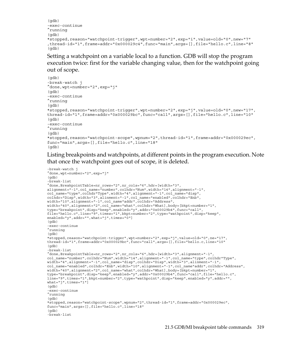 HP gnu source-level debugger 5992-4701 User Manual | Page 319 / 369