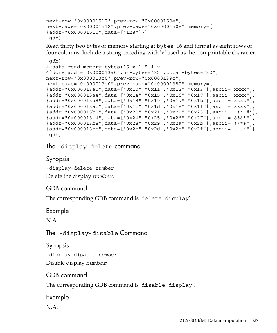 HP gnu source-level debugger 5992-4701 User Manual | Page 327 / 369
