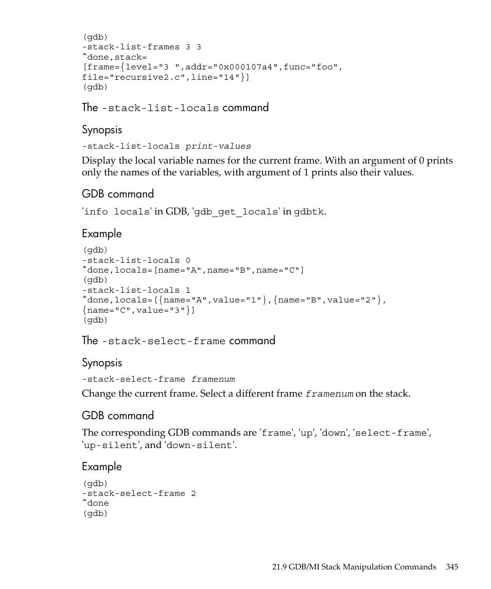 HP gnu source-level debugger 5992-4701 User Manual | Page 345 / 369