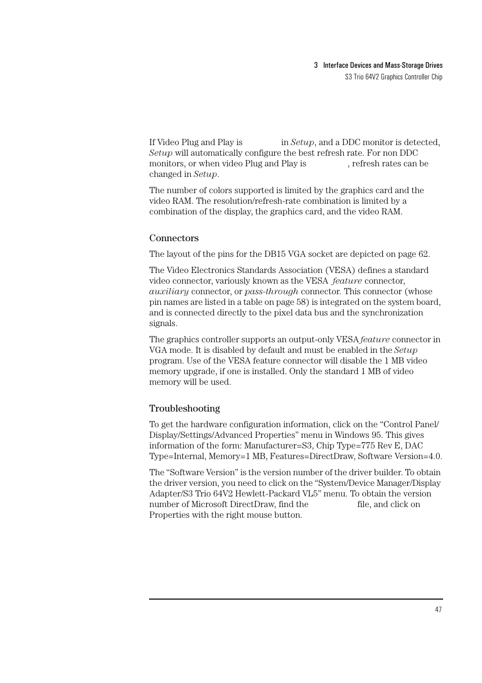 HP Vectra VL 5/xxx Series 5 User Manual | Page 47 / 90