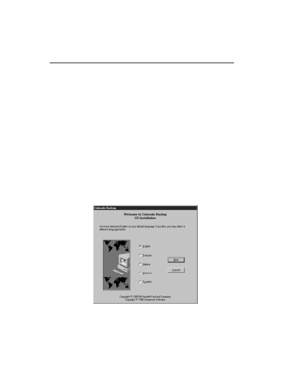 Installing colorado backup for windows 95 | HP 8GB User Manual | Page 23 / 48
