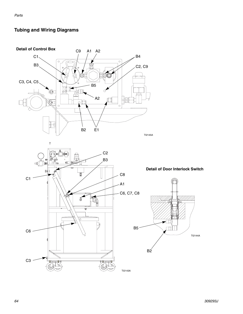 Tubing and wiring diagrams | HP GRACO OR PRO TI1681A User Manual | Page 64 / 70