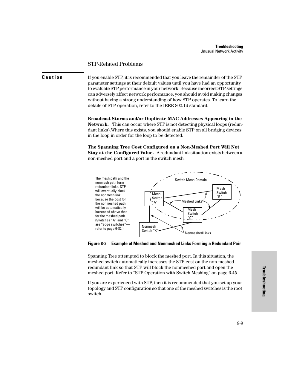 Stp-related problems, Stp-related problems -9 | HP 8000M User Manual | Page 261 / 304