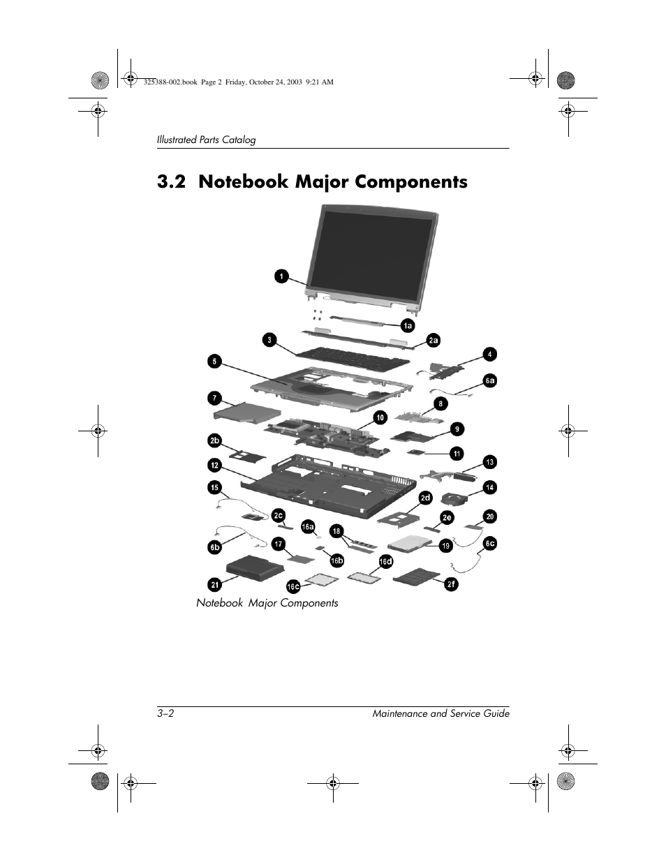 2 notebook major components, 2 notebook major components –2 | HP zt3000 User Manual | Page 69 / 186