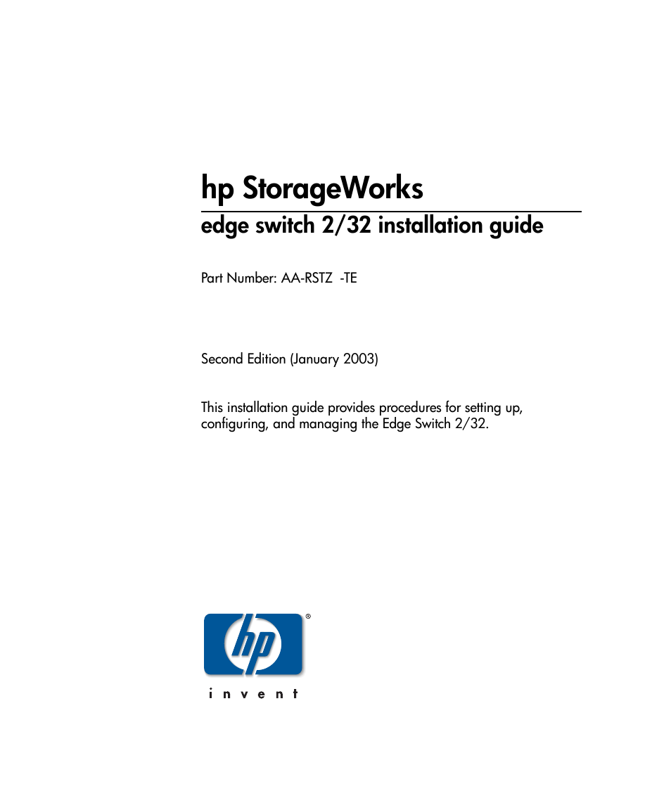 HP 958-000290-000 User Manual | 144 pages