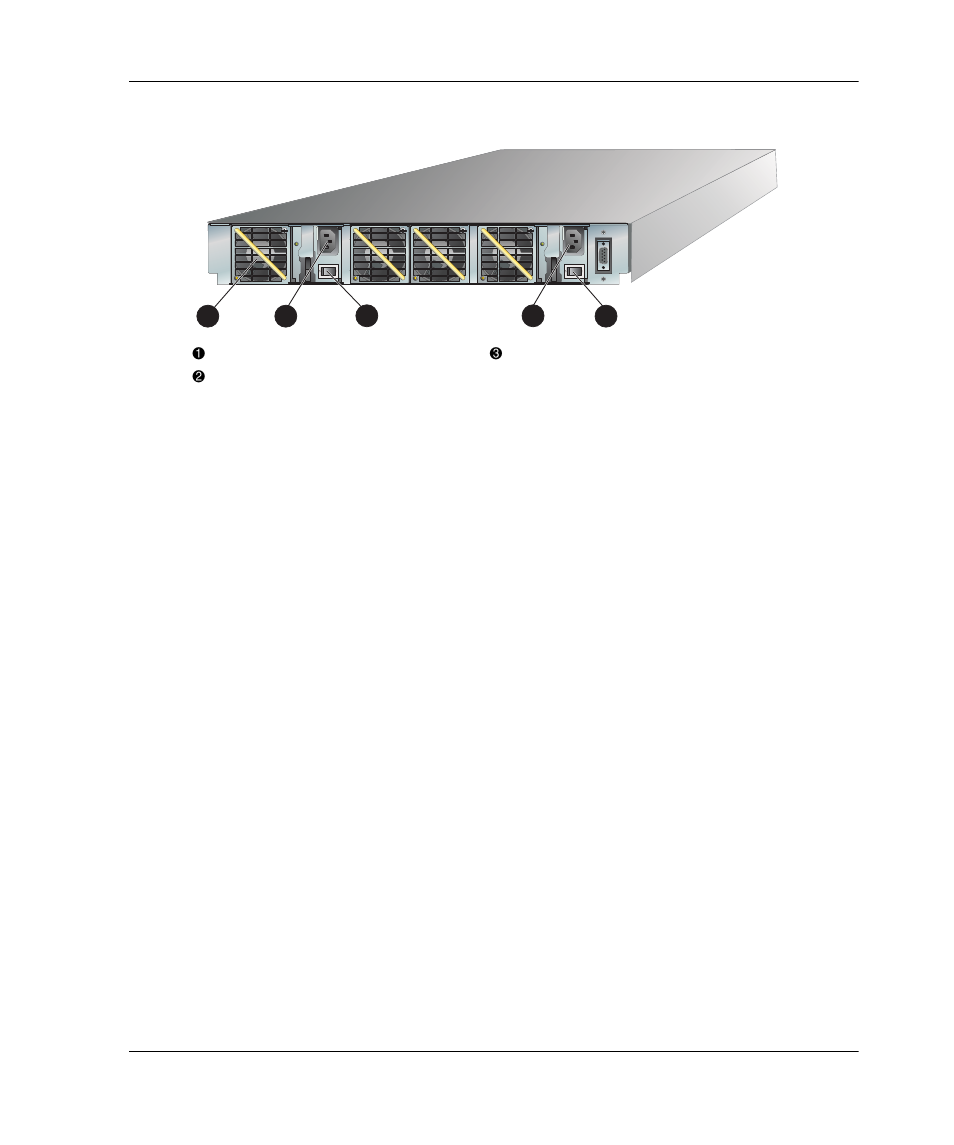 Figure 1-3: edge switch 2/32 (rear view), Sfp transceivers, Cooling fans | Power supplies, Edge switch 2/32 (rear view) –7, Figure 1–3, Illustrates the rear of the switch. the fr | HP 958-000290-000 User Manual | Page 21 / 144
