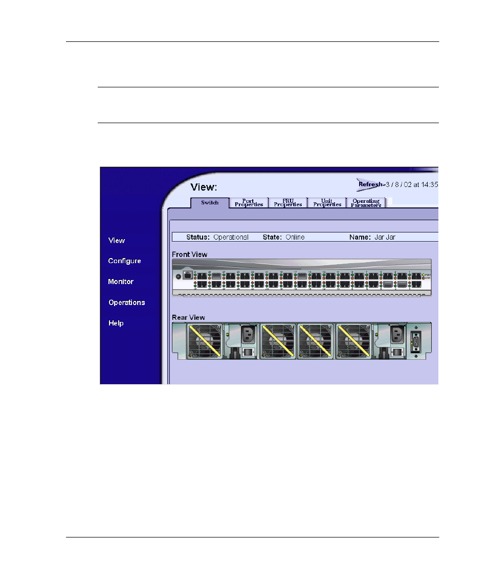 Embedded web server interface—view window –53 | HP 958-000290-000 User Manual | Page 79 / 144