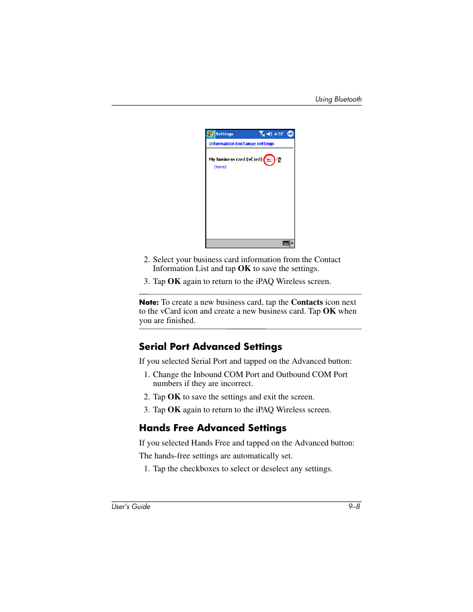 HP iPAQ hx4700 User Manual | Page 122 / 169