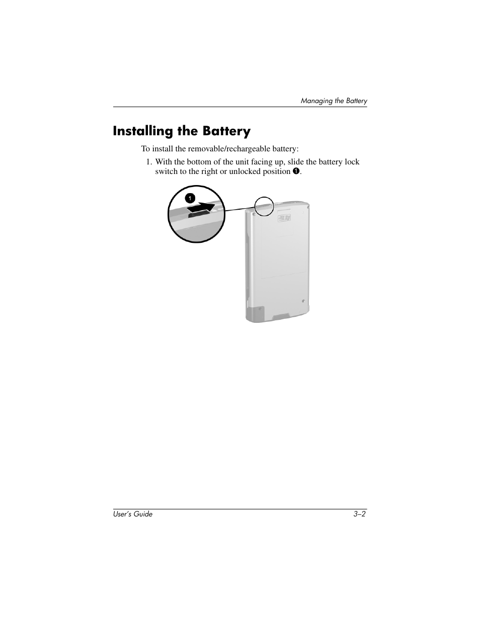 Installing the battery, Installing the battery –2 | HP iPAQ hx4700 User Manual | Page 31 / 169