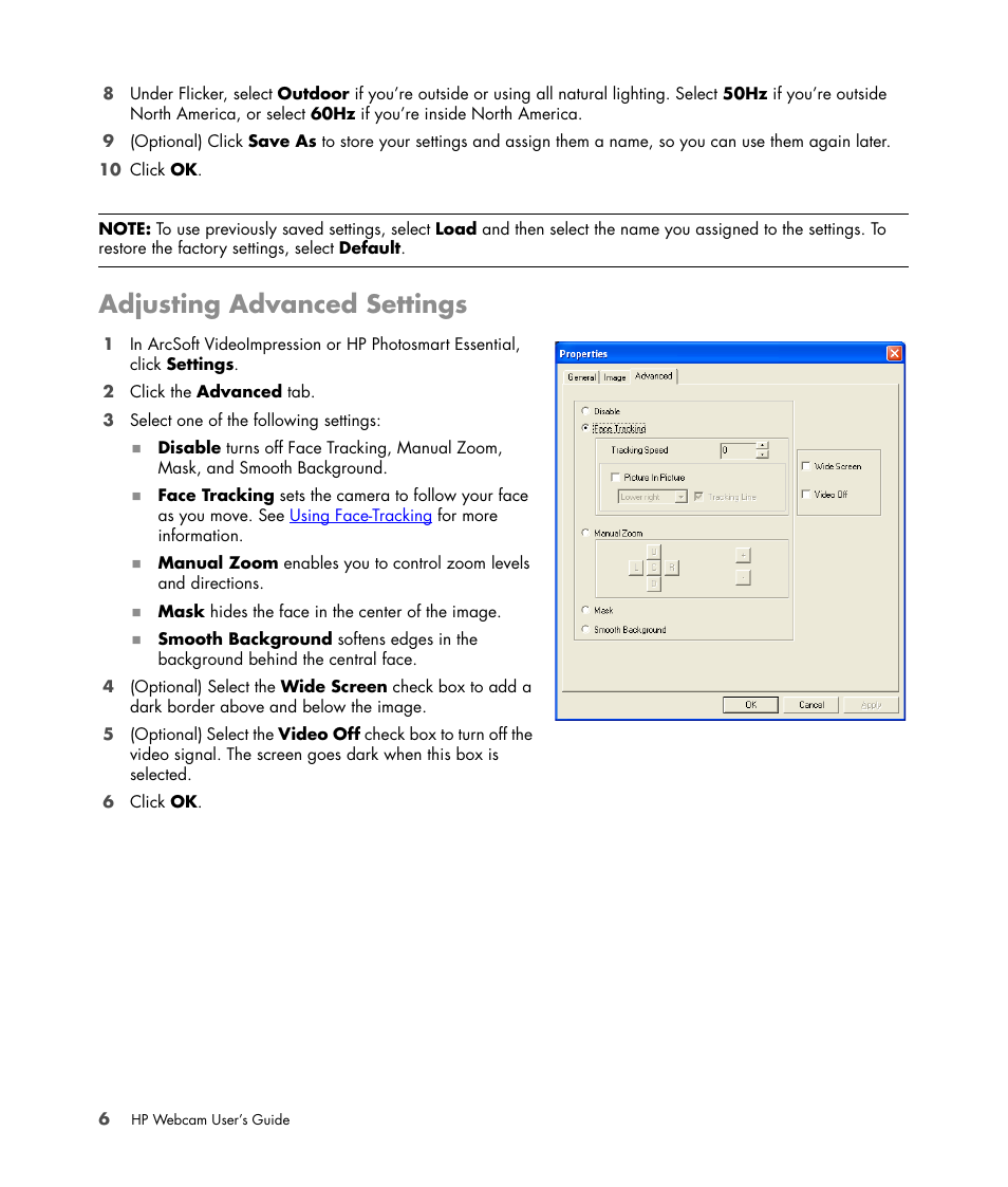 Adjusting advanced settings | HP Version 3.0 User Manual | Page 12 / 114