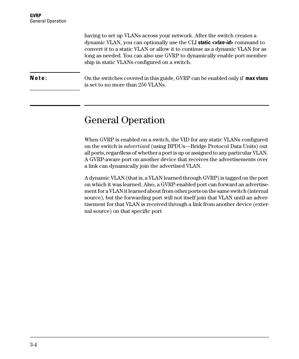 General operation | HP 5400ZL User Manual | Page 106 / 450