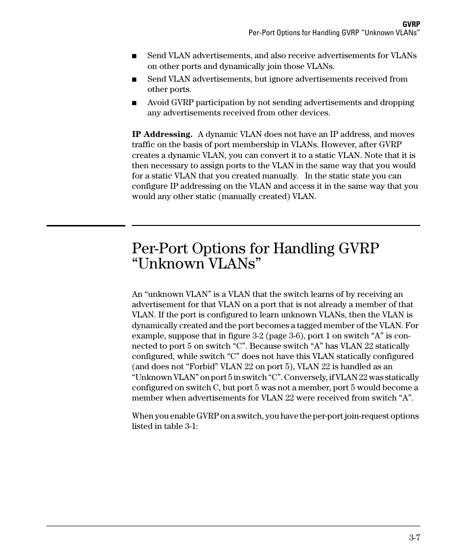 Per-port options for handling gvrp “unknown vlans | HP 5400ZL User Manual | Page 109 / 450