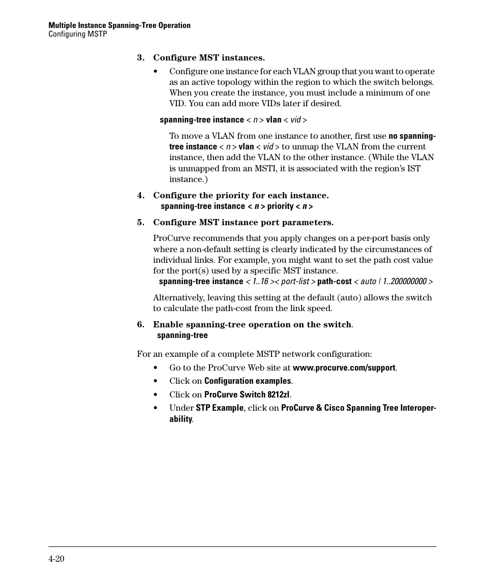 HP 5400ZL User Manual | Page 142 / 450