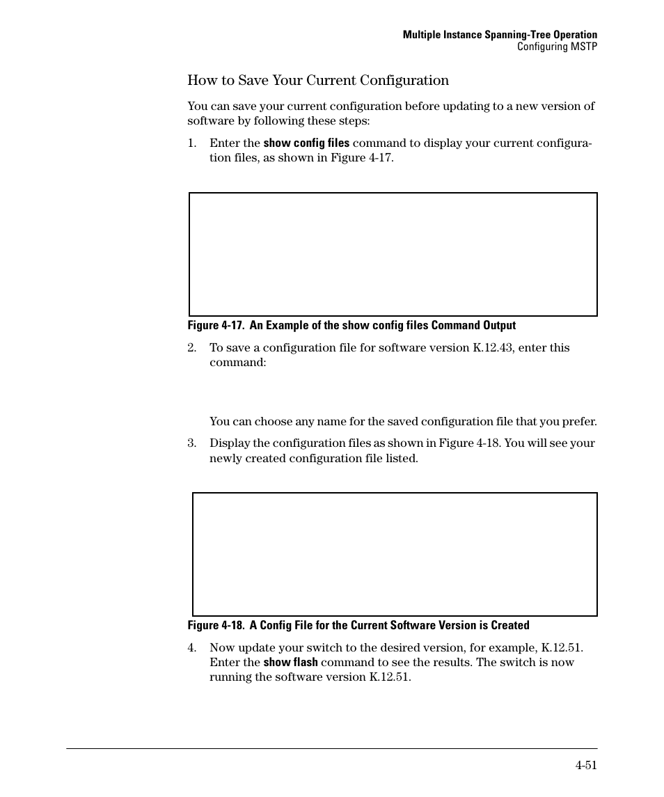 How to save your current configuration, How to save your current configuration -51 | HP 5400ZL User Manual | Page 173 / 450