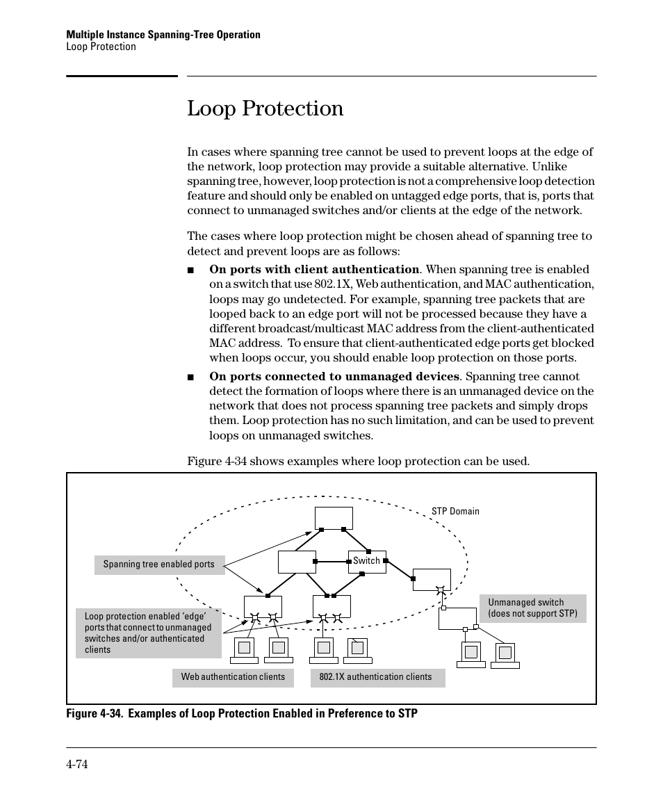 Loop protection | HP 5400ZL User Manual | Page 196 / 450