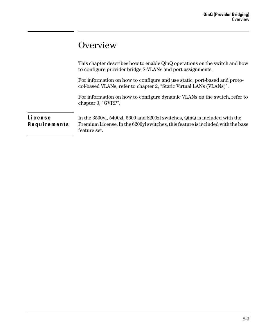 Overview | HP 5400ZL User Manual | Page 369 / 450