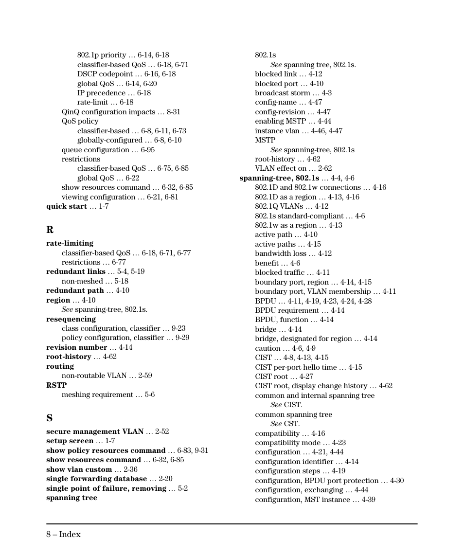 HP 5400ZL User Manual | Page 444 / 450