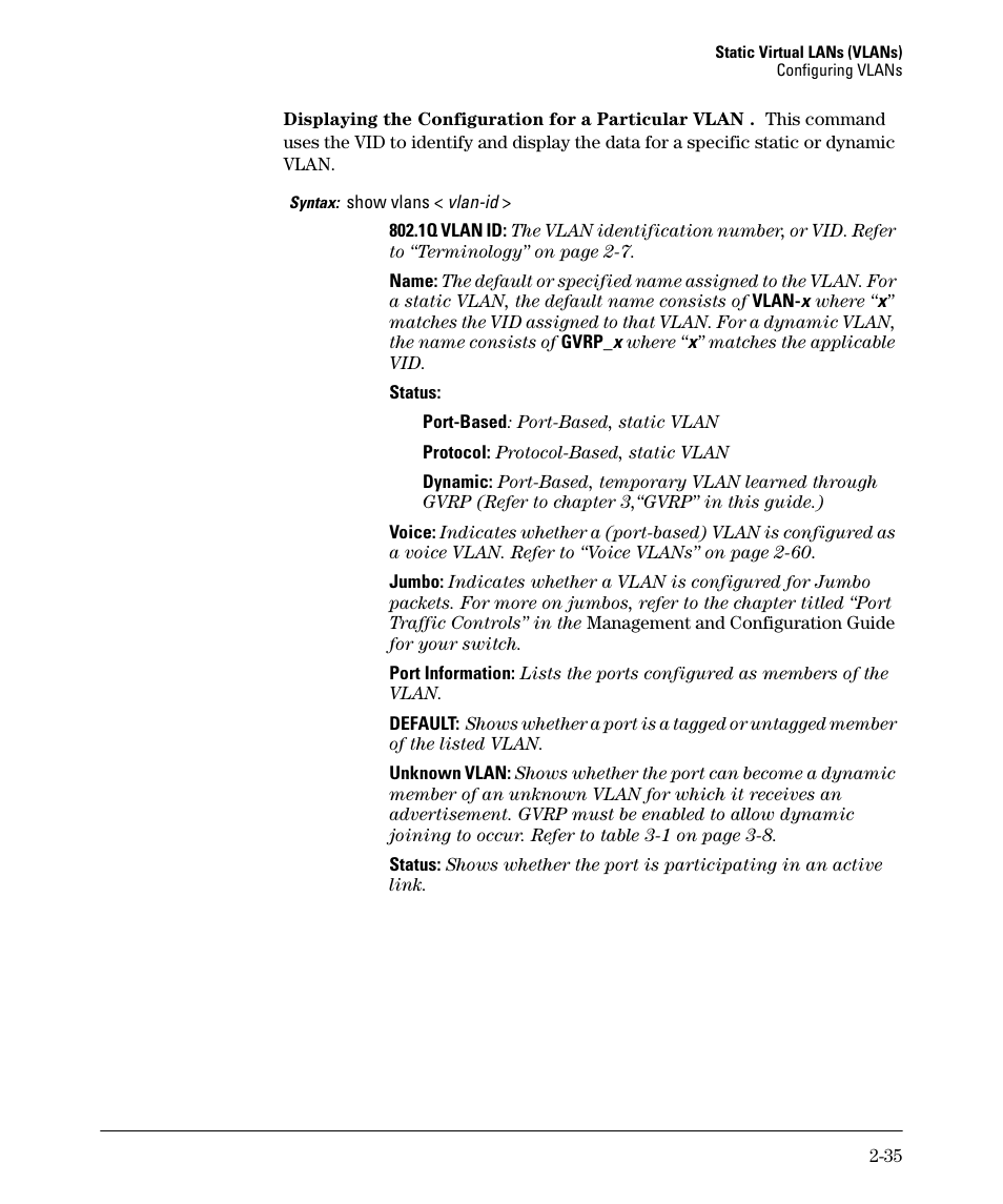 HP 5400ZL User Manual | Page 67 / 450