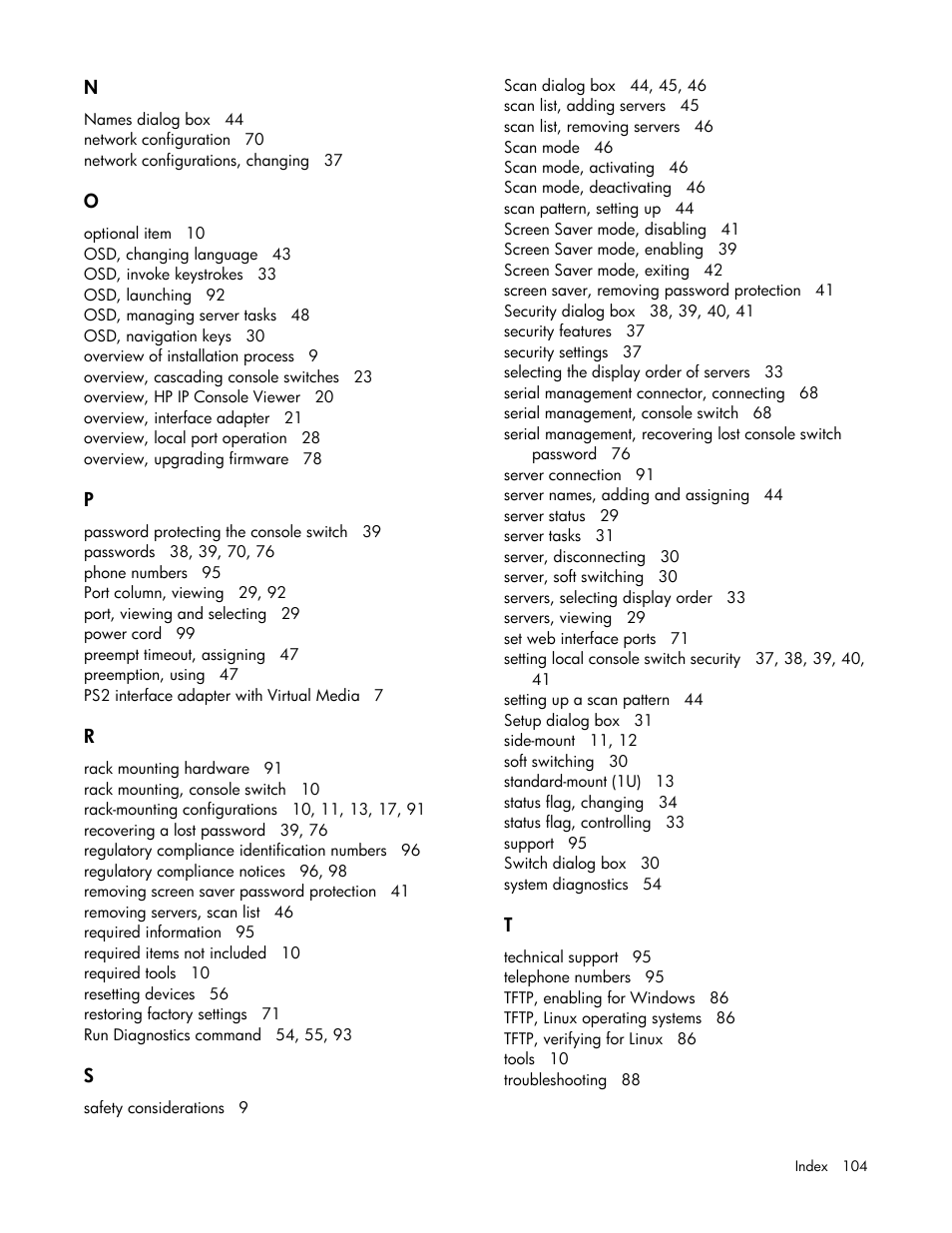 HP 409054-003 User Manual | Page 104 / 105