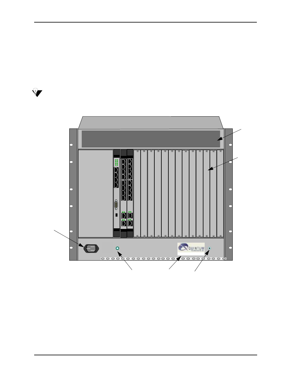 Rear (with ac power), Rear (with ac power) -4, Figure 2-2 tenor cms rear view - ac unit | Off on | HP 480-0005-00-15 User Manual | Page 28 / 185