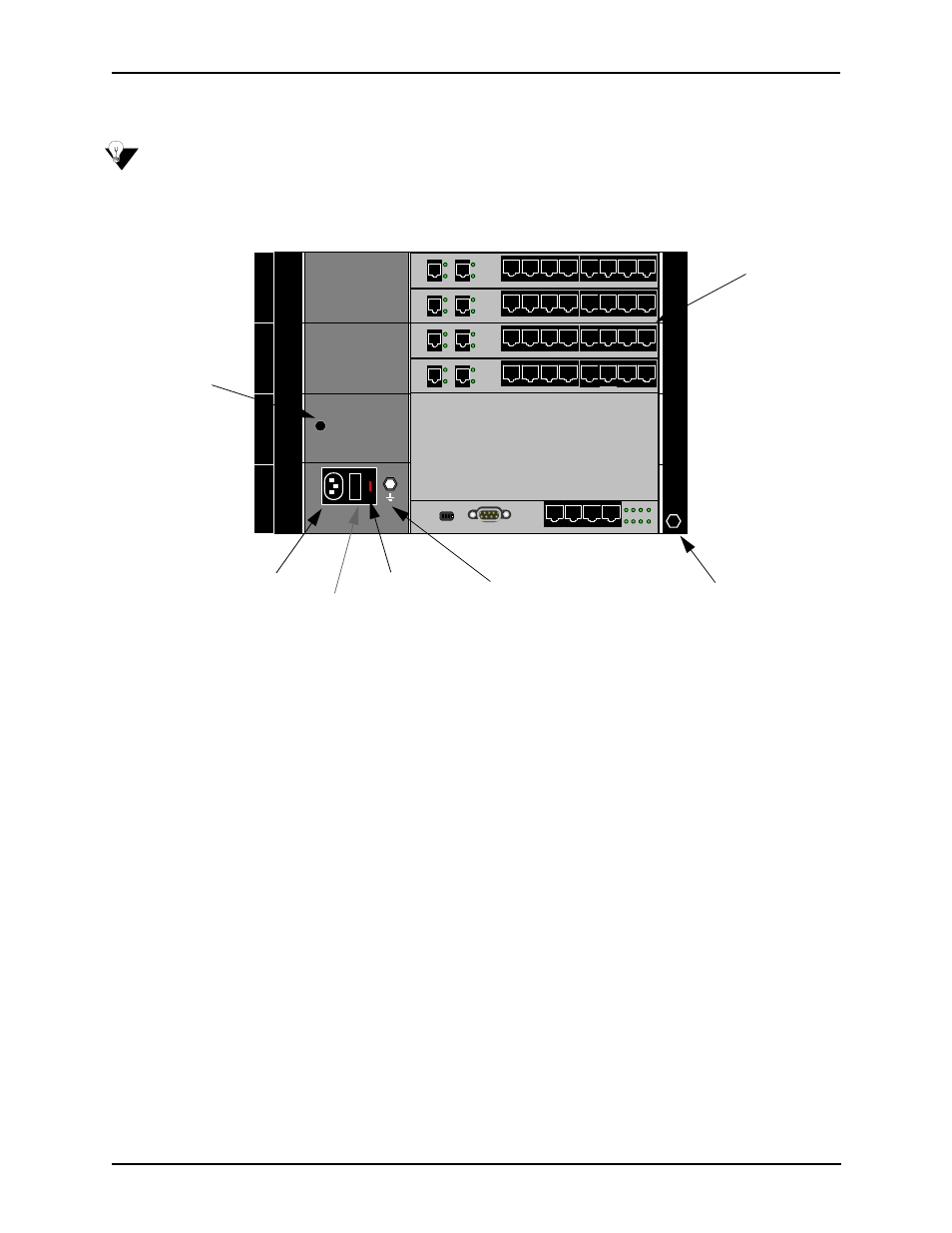 Rear (with ac power), Rear (with ac power) -8, Power inlet | HP 480-0005-00-15 User Manual | Page 32 / 185