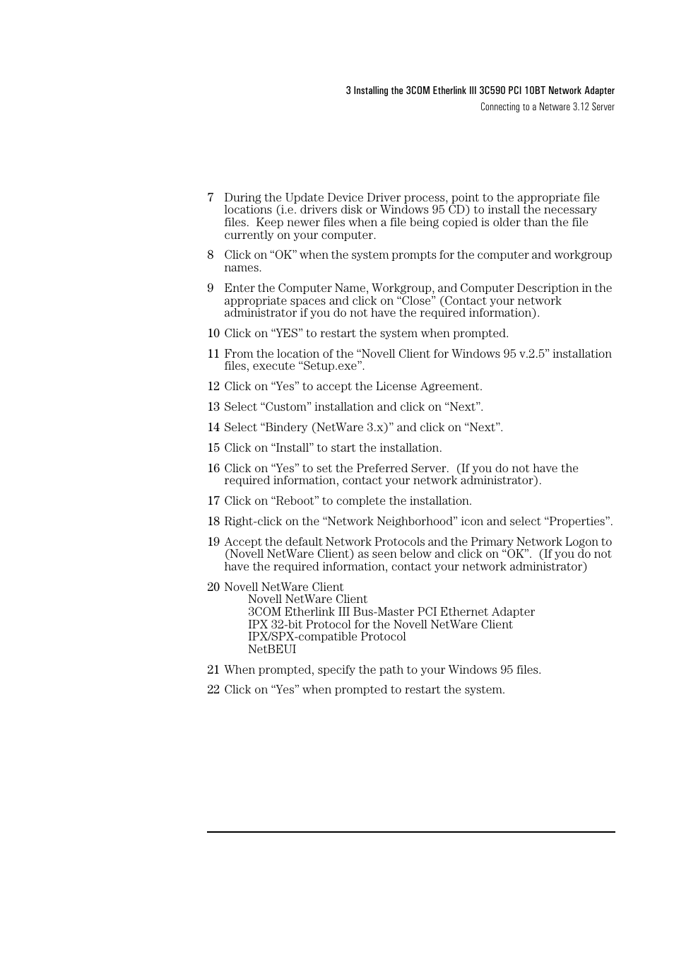 HP 3Com Etherlink III 3C590 User Manual | Page 10 / 34