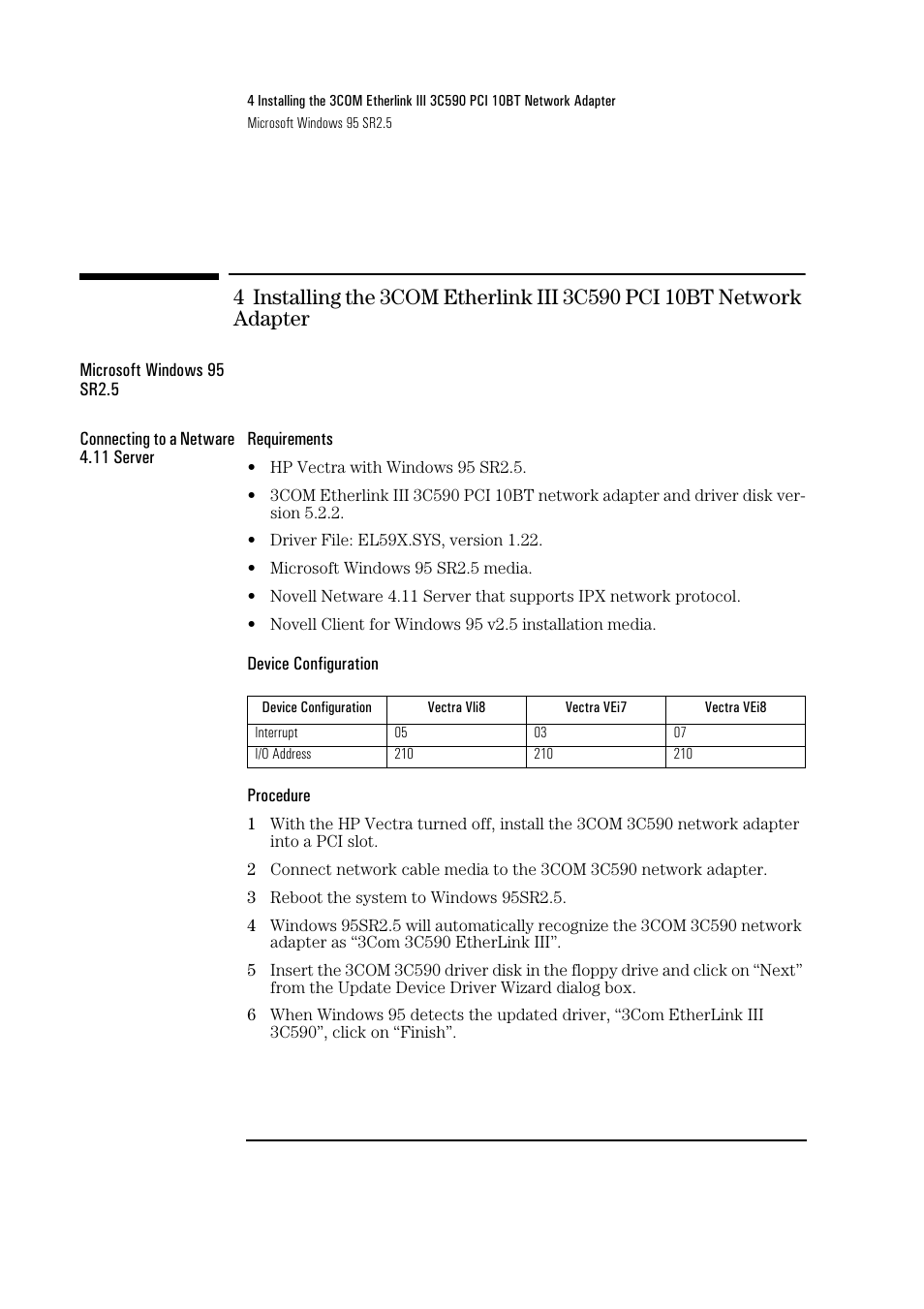 HP 3Com Etherlink III 3C590 User Manual | Page 11 / 34