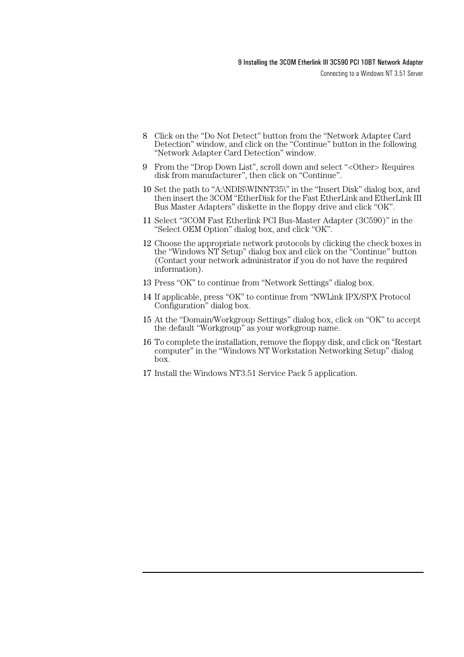 HP 3Com Etherlink III 3C590 User Manual | Page 24 / 34
