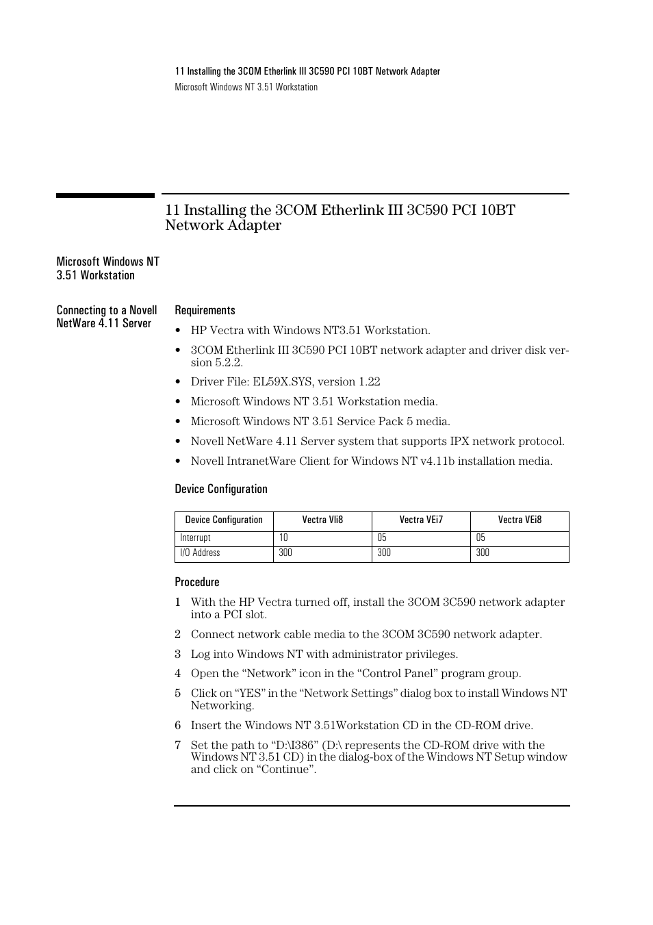 HP 3Com Etherlink III 3C590 User Manual | Page 27 / 34