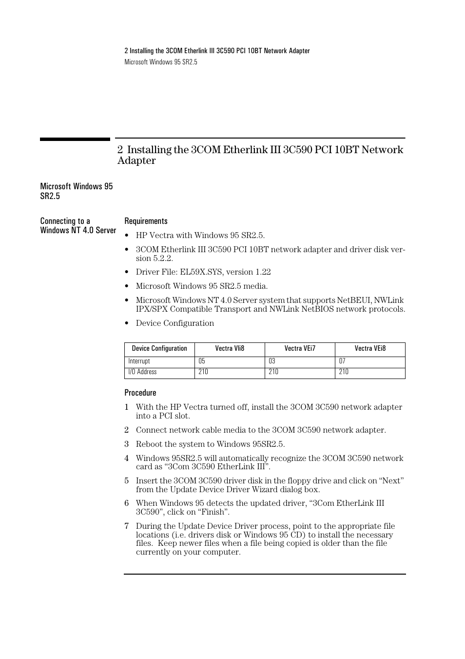 HP 3Com Etherlink III 3C590 User Manual | Page 7 / 34