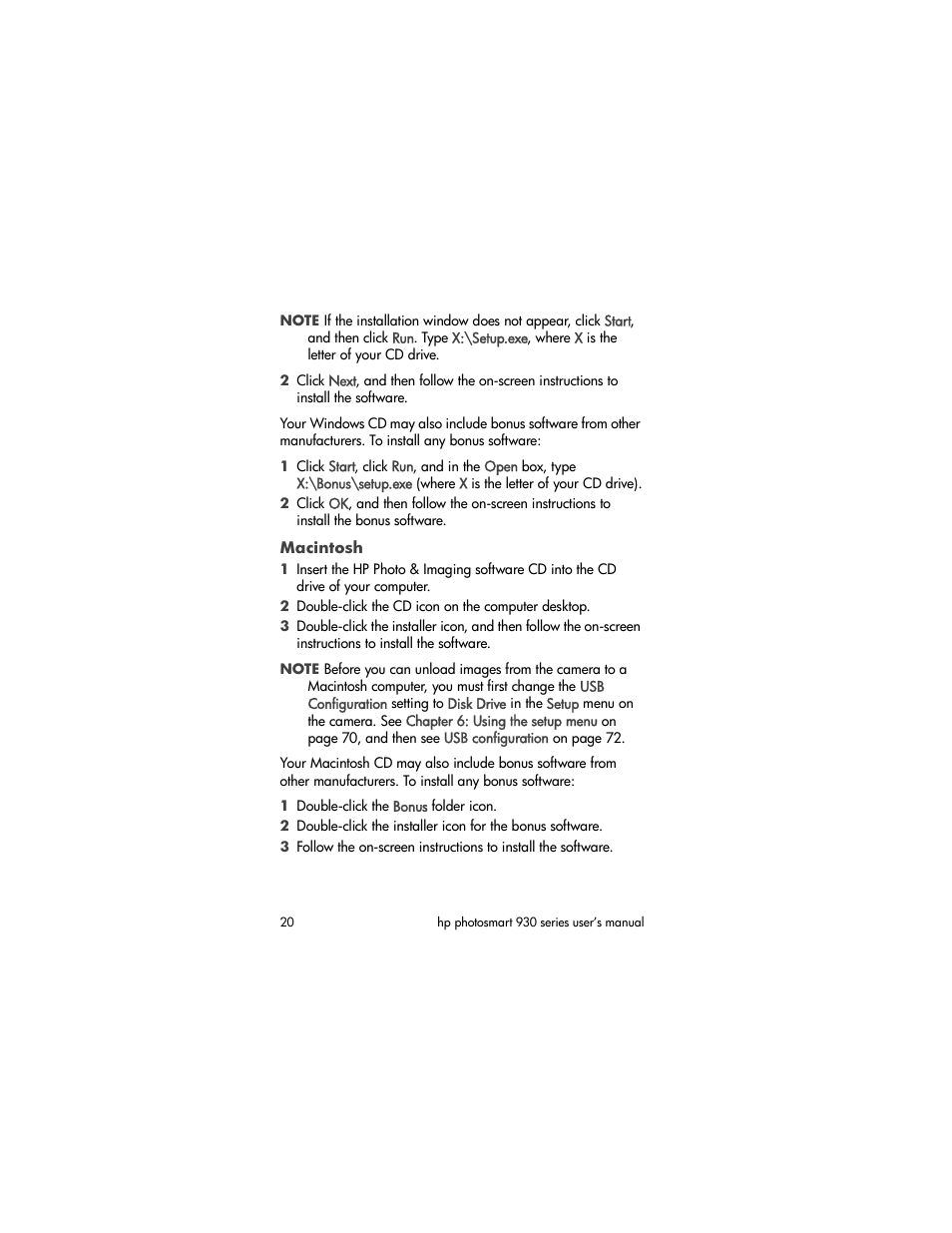 Macintosh | HP 930 User Manual | Page 20 / 118