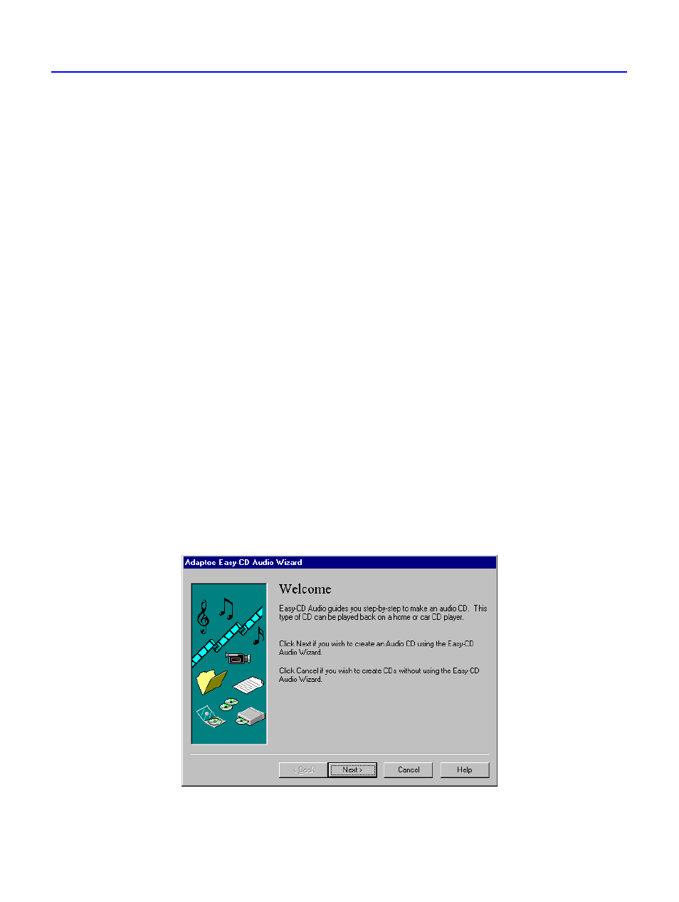 How to make a music cd, Using the wizard | HP C4380-90100 User Manual | Page 51 / 188