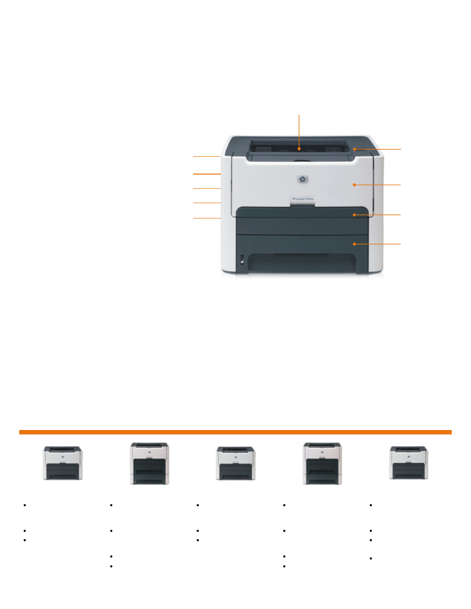 Hp laserjet 1320 series printer, Series at a glance | HP LaserJet 1320 User Manual | Page 2 / 4