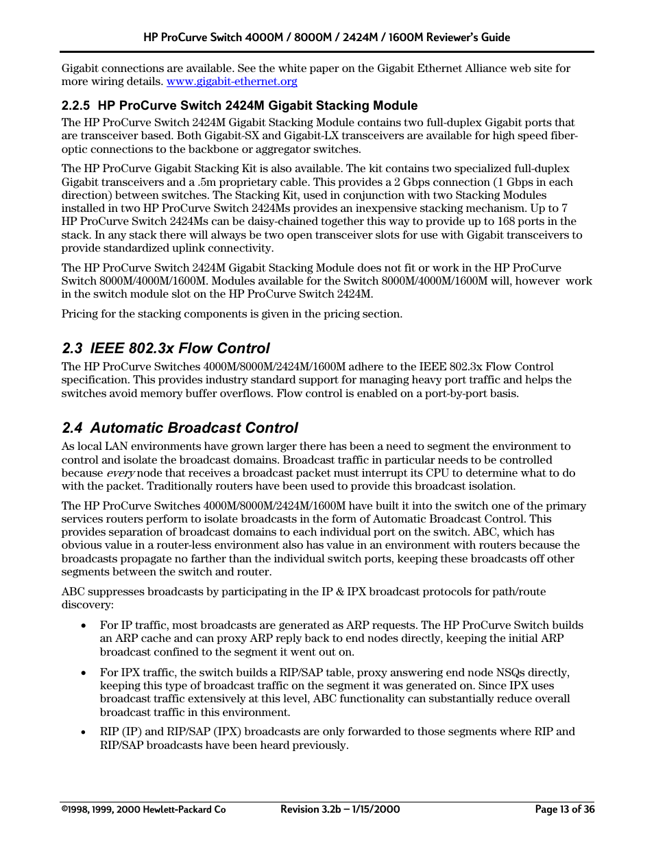 4 automatic broadcast control | HP 2424M User Manual | Page 13 / 36