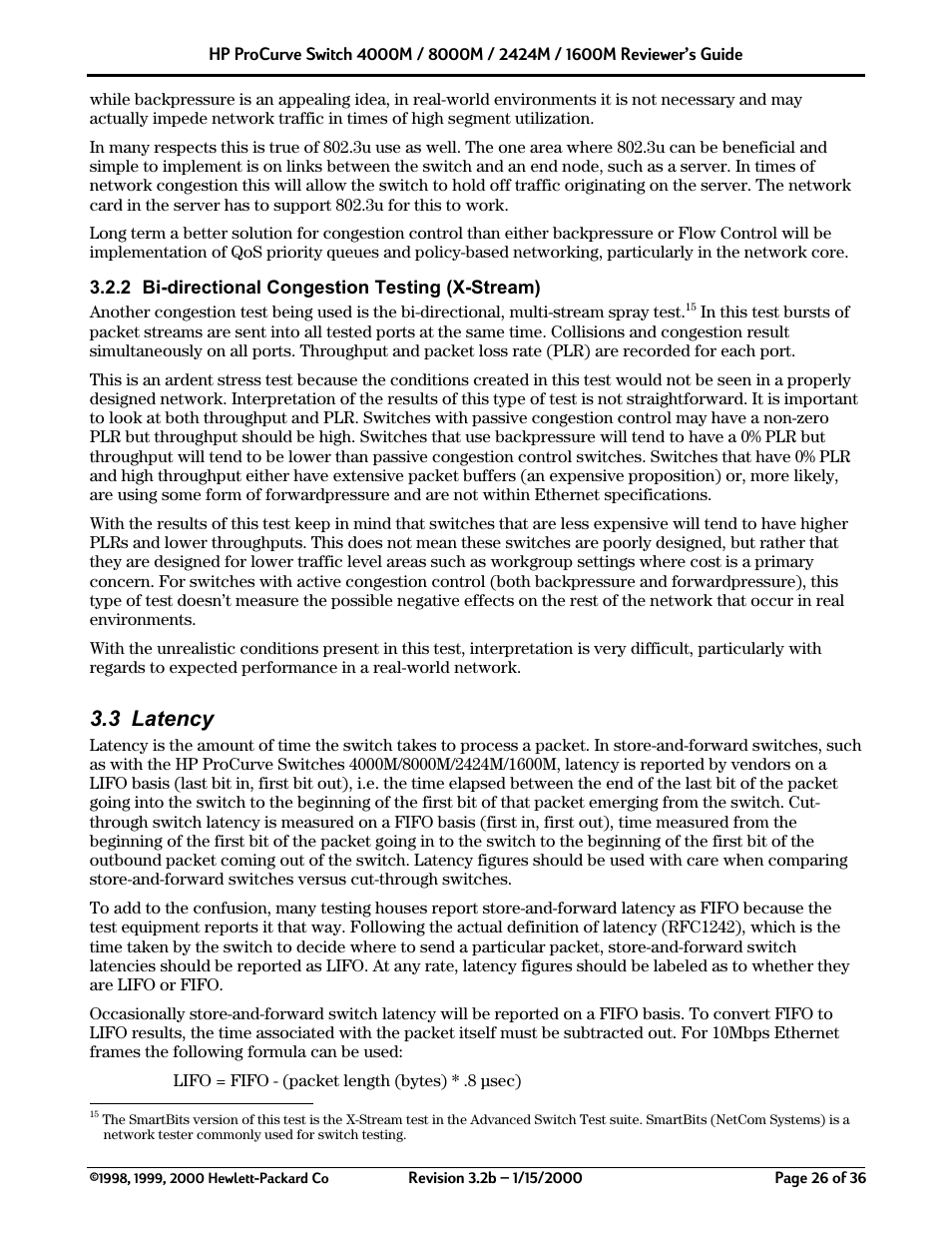 3 latency | HP 2424M User Manual | Page 26 / 36