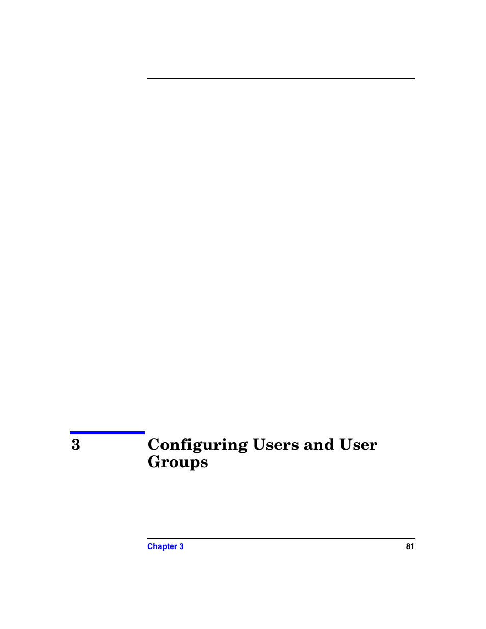 3 configuring users and user groups, Configuring users and user groups, 3configuring users and user groups | HP B6960-90078 User Manual | Page 111 / 856