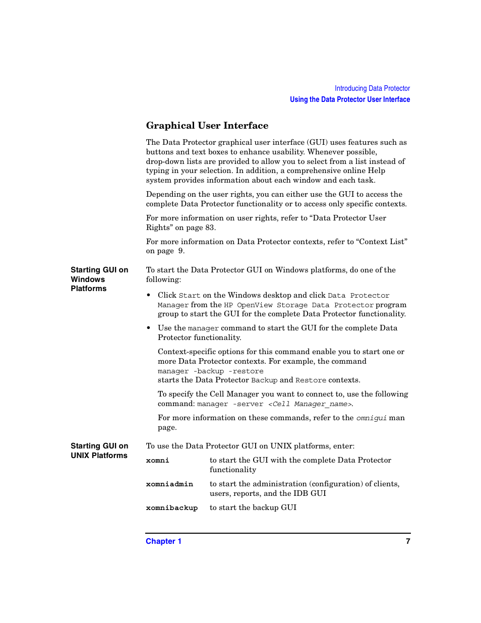 Graphical user interface | HP B6960-90078 User Manual | Page 37 / 856