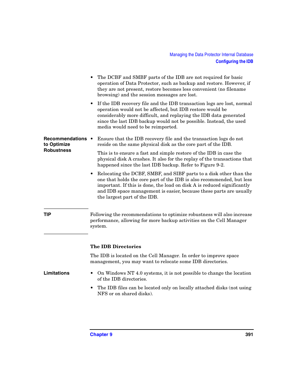 The idb directories, The idb directories” on | HP B6960-90078 User Manual | Page 421 / 856