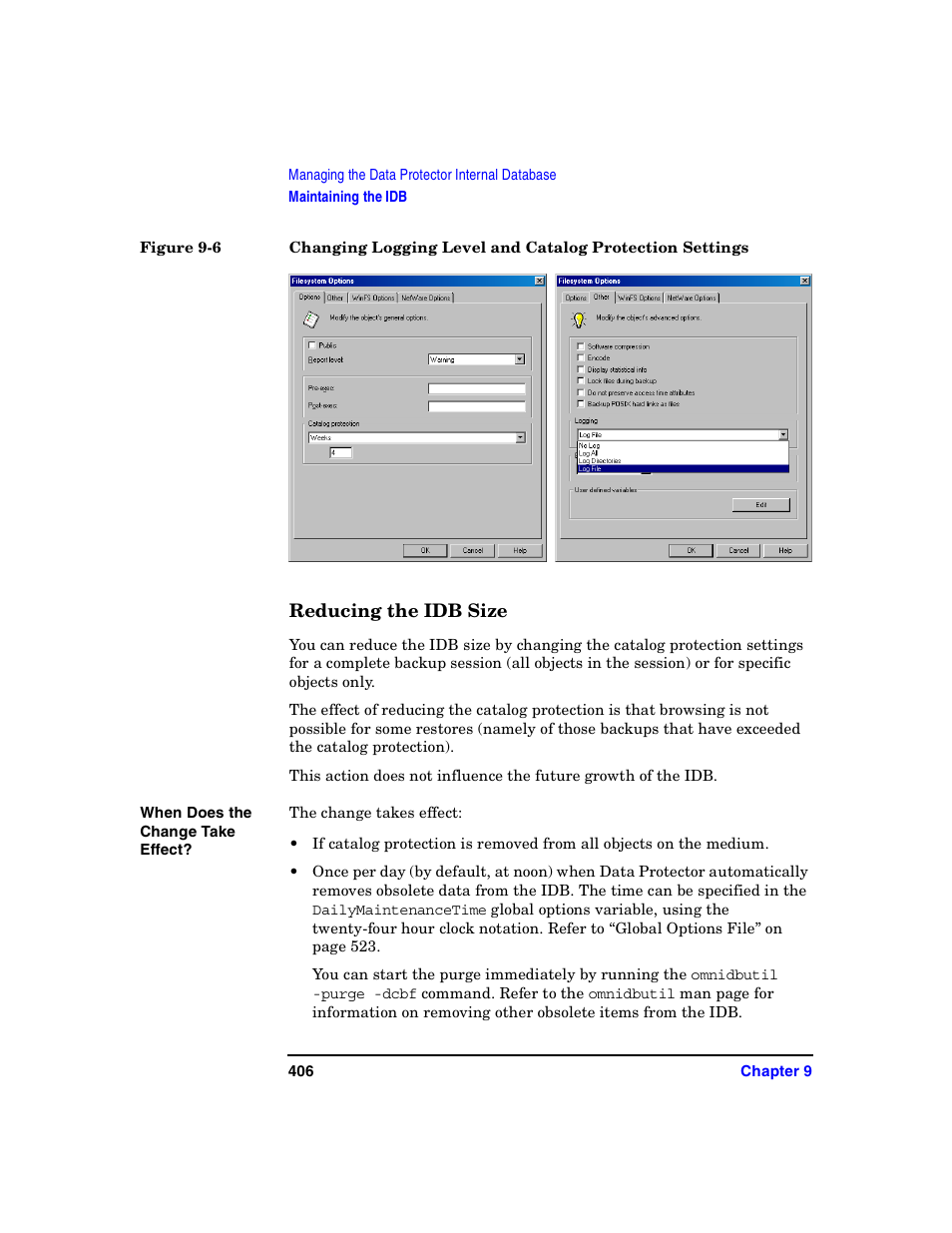 Reducing the idb size, Reducing the idb | HP B6960-90078 User Manual | Page 436 / 856