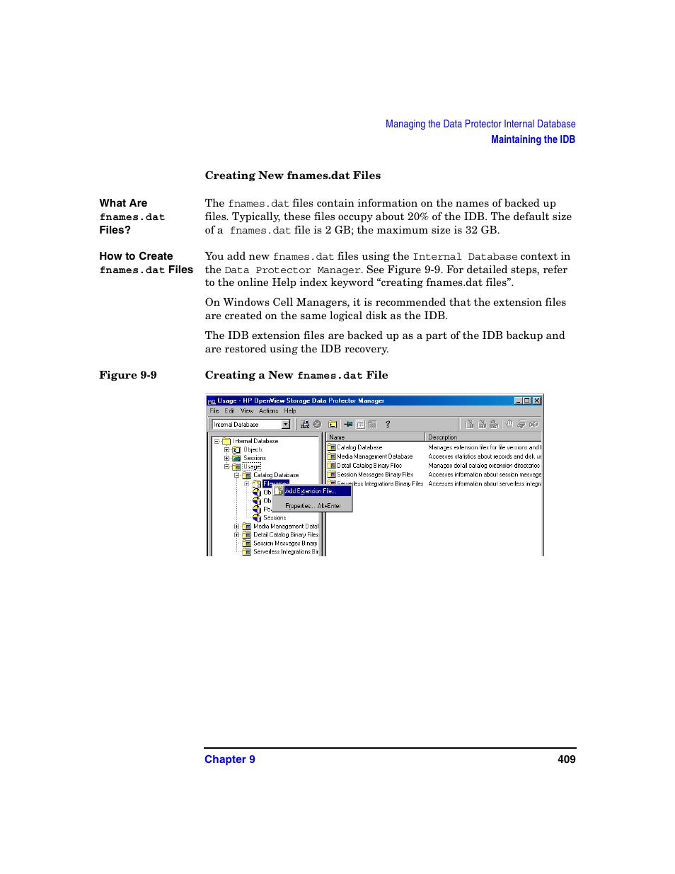 Creating new fnames.dat files | HP B6960-90078 User Manual | Page 439 / 856