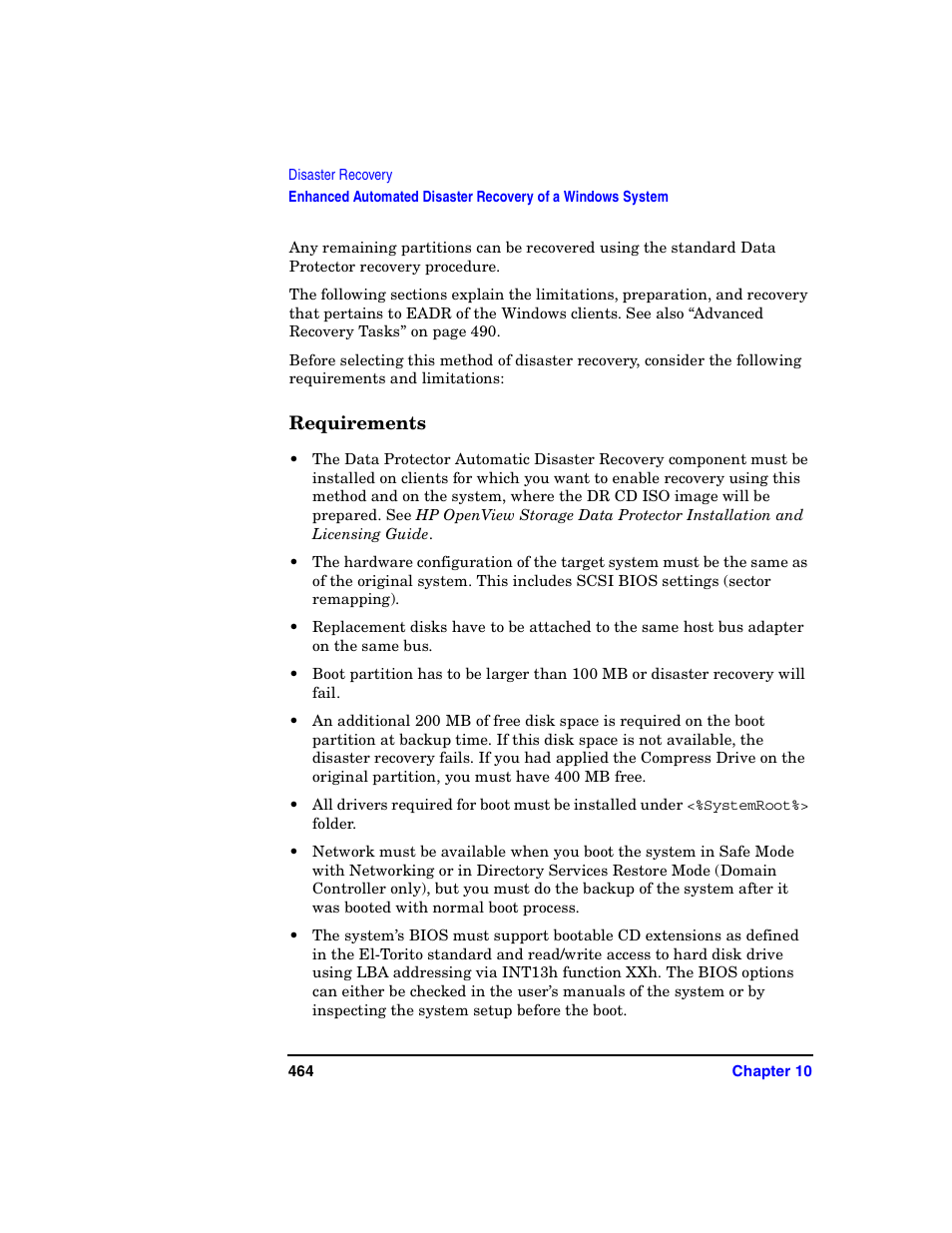 Requirements | HP B6960-90078 User Manual | Page 494 / 856