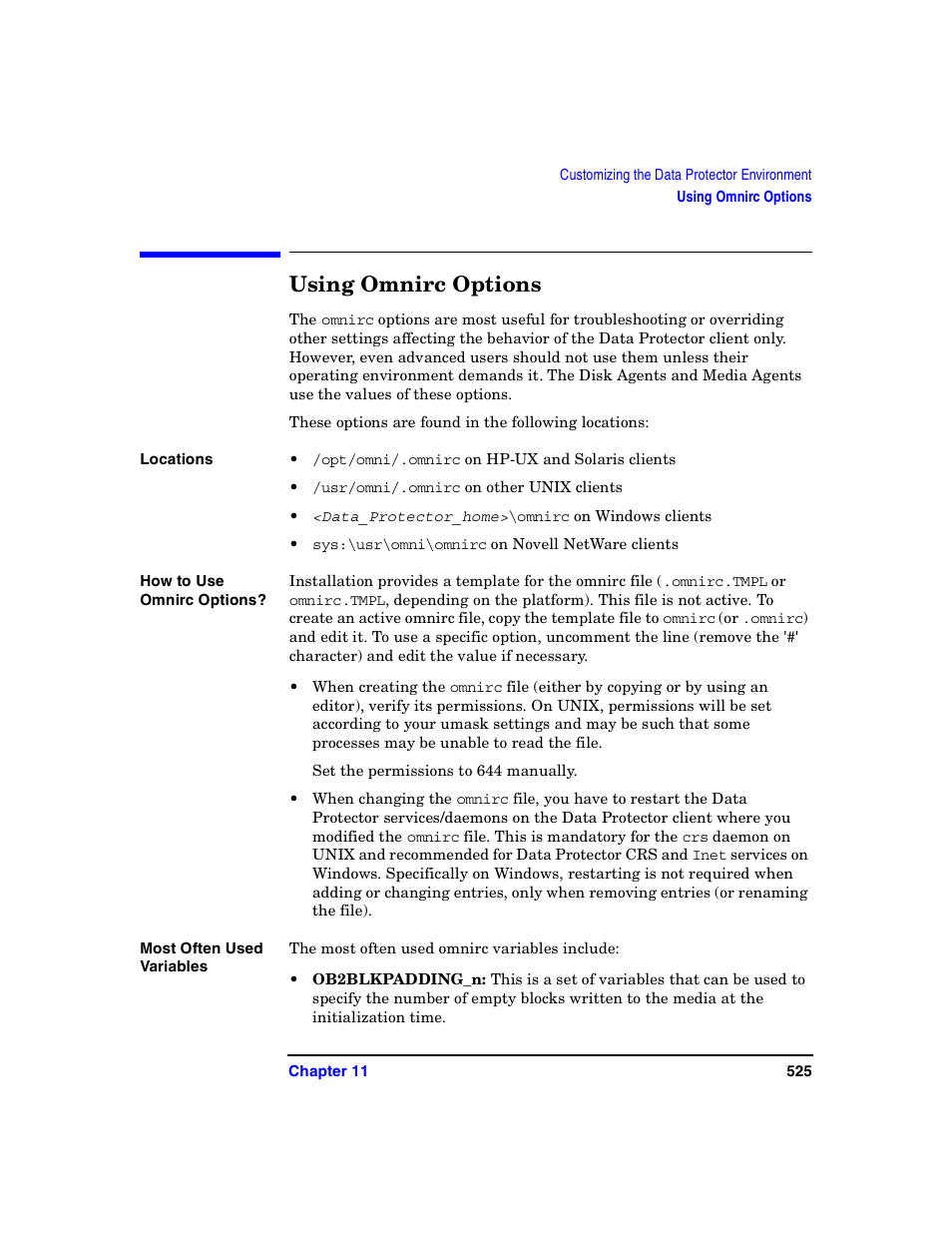 Using omnirc options | HP B6960-90078 User Manual | Page 555 / 856
