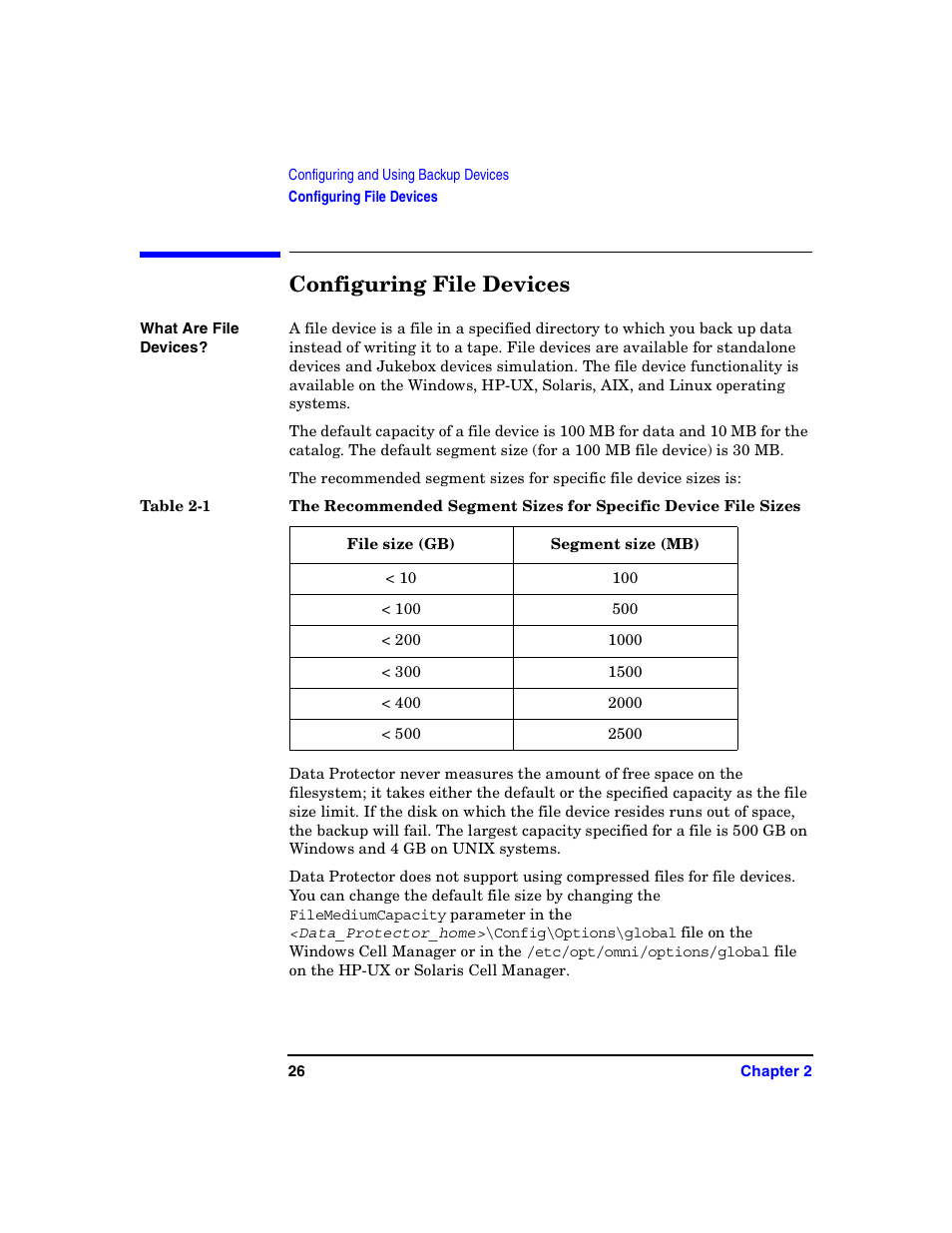 Configuring file devices | HP B6960-90078 User Manual | Page 56 / 856